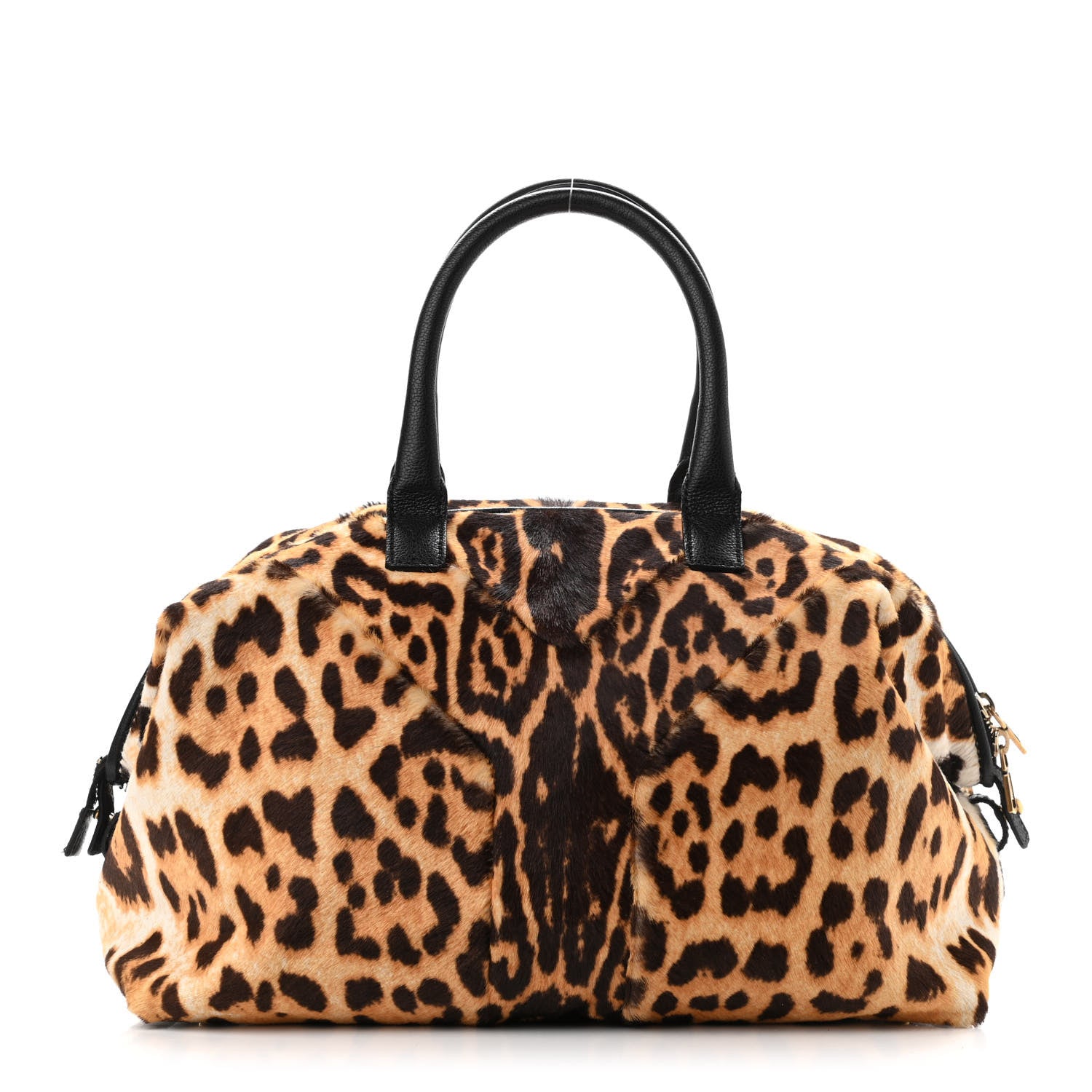 Saint Laurent Pony Hair Leopard Print Tote Black 1 of 15