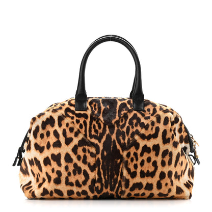 Saint Laurent Pony Hair Leopard Print Tote Black 1 of 15