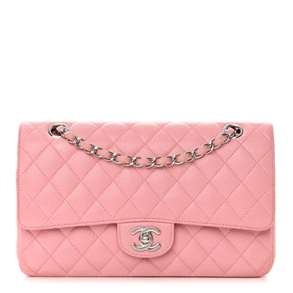 Chanel Caviar Quilted Medium Double Flap Light Pink 1 of 15