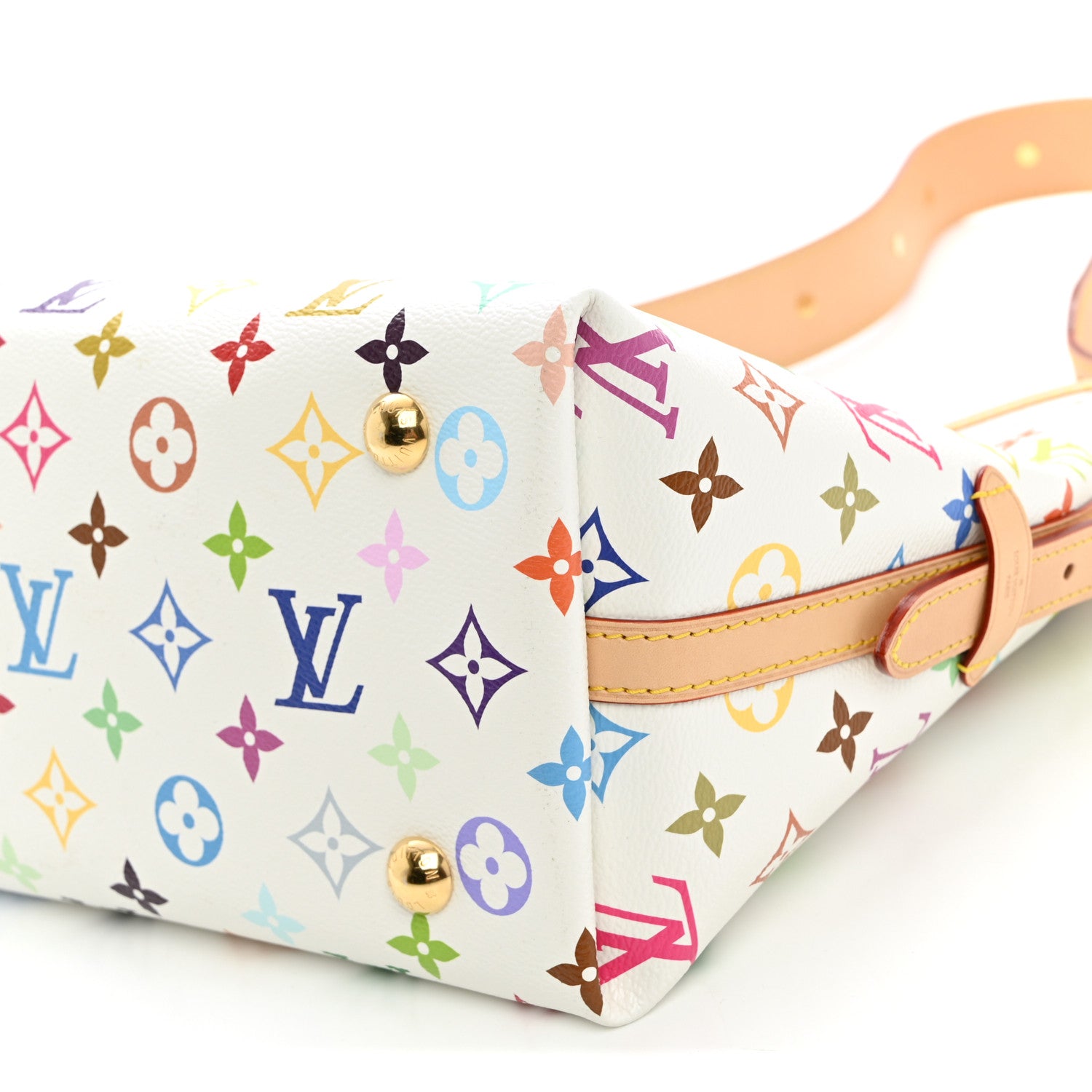 Louis Vuitton LV x TM Monogram Multicolor CarryAll PM White 10 of 10