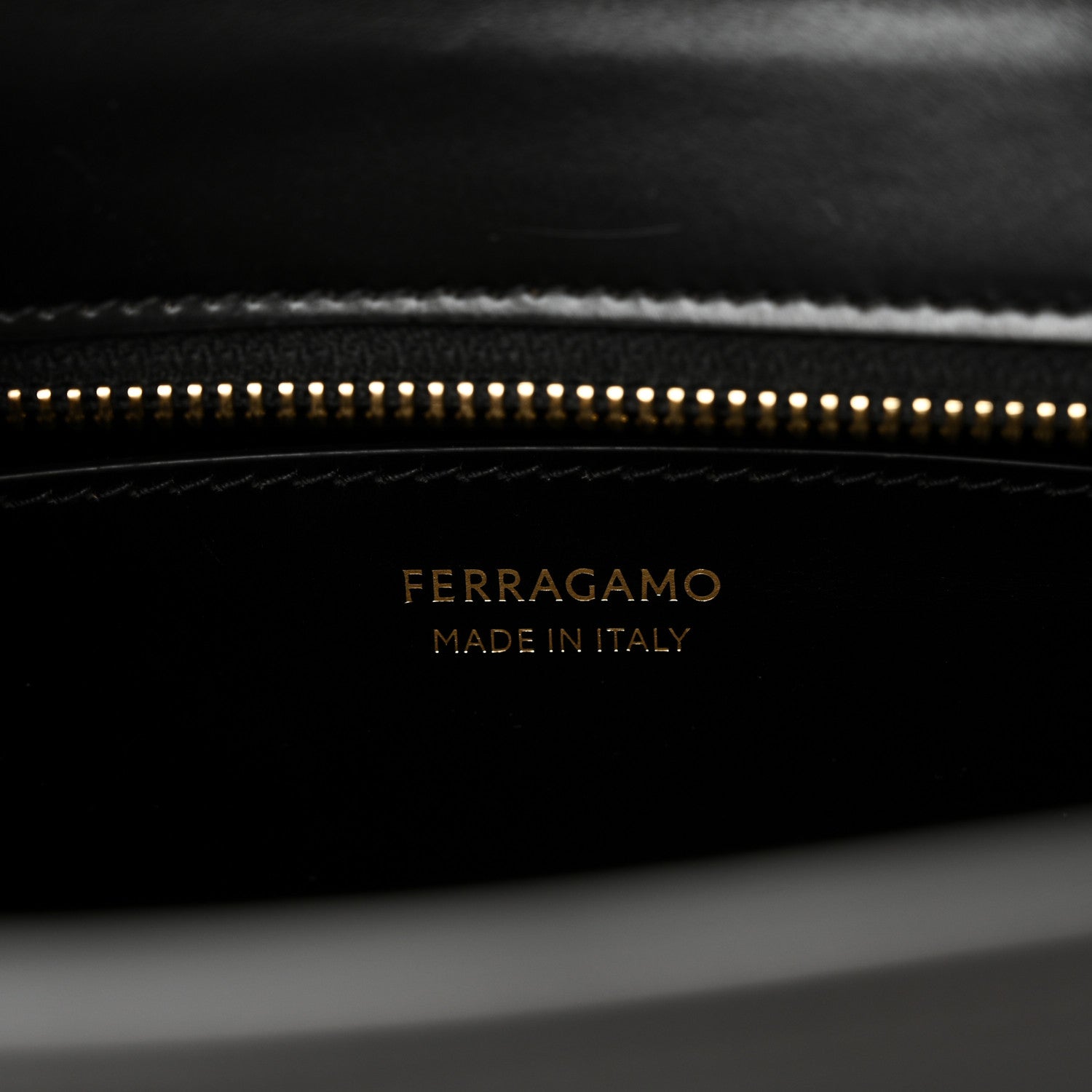 Salvatore Ferragamo Brushed Off Calfskin Small Gancini Buckles Tote Bag Black 6 of 9