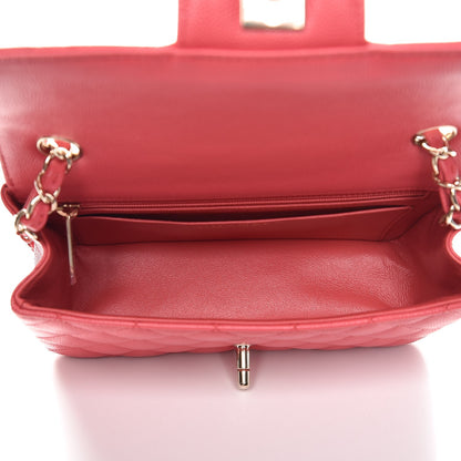 Chanel Caviar Quilted Mini Rectangular Flap Dark Pink 5 of 8
