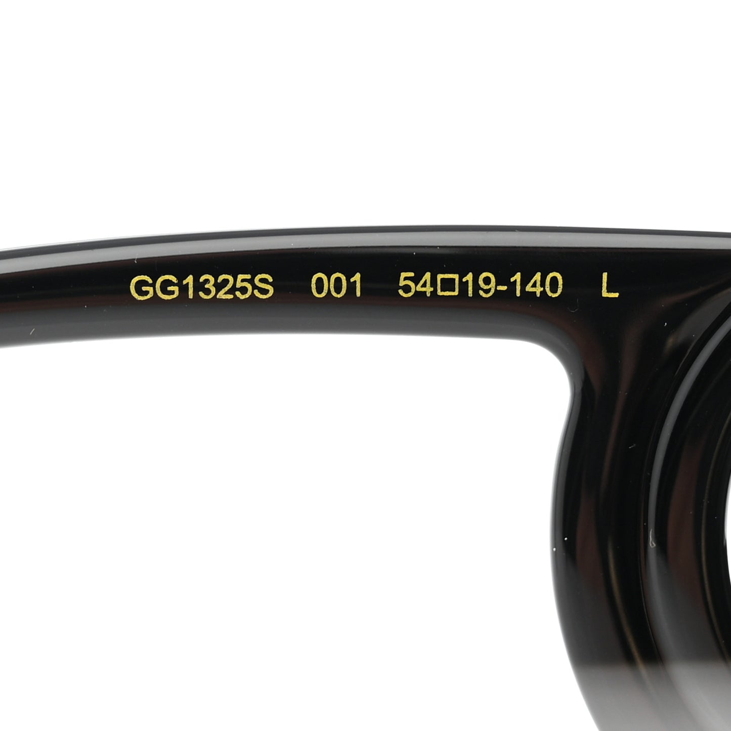 Acetate Chaise Rectangle Frame Sunglasses GG1325S Black
