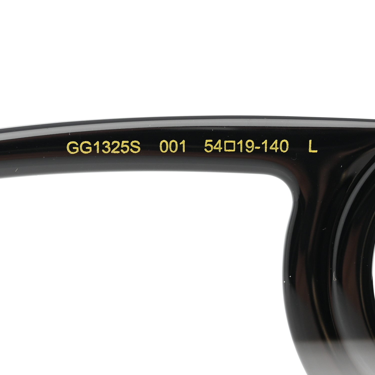 Gucci Acetate Chaise Rectangle Frame Sunglasses GG1325S Black 5 of 8