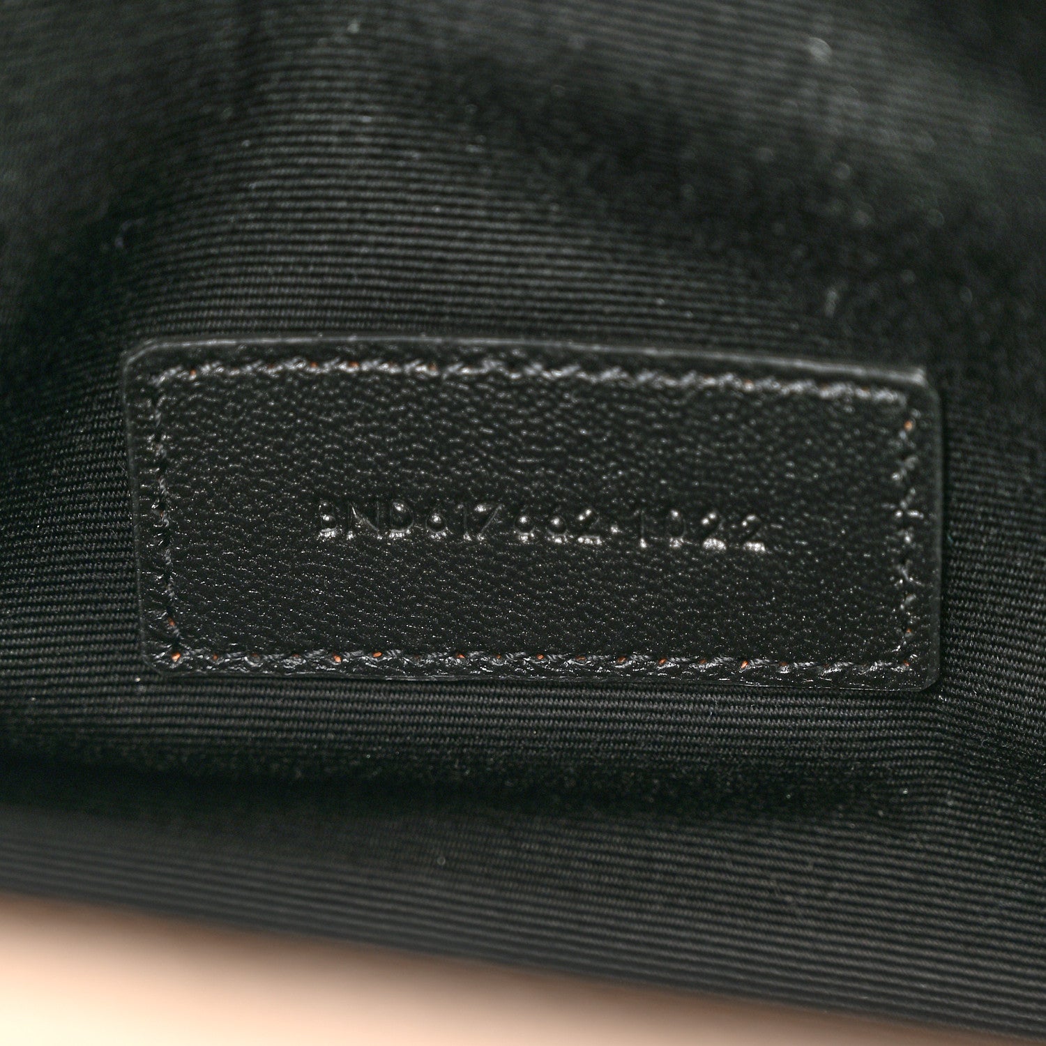 Saint Laurent Grain De Poudre Matelasse Chevron Monogram Envelope Clutch Dark Beige 7 of 10