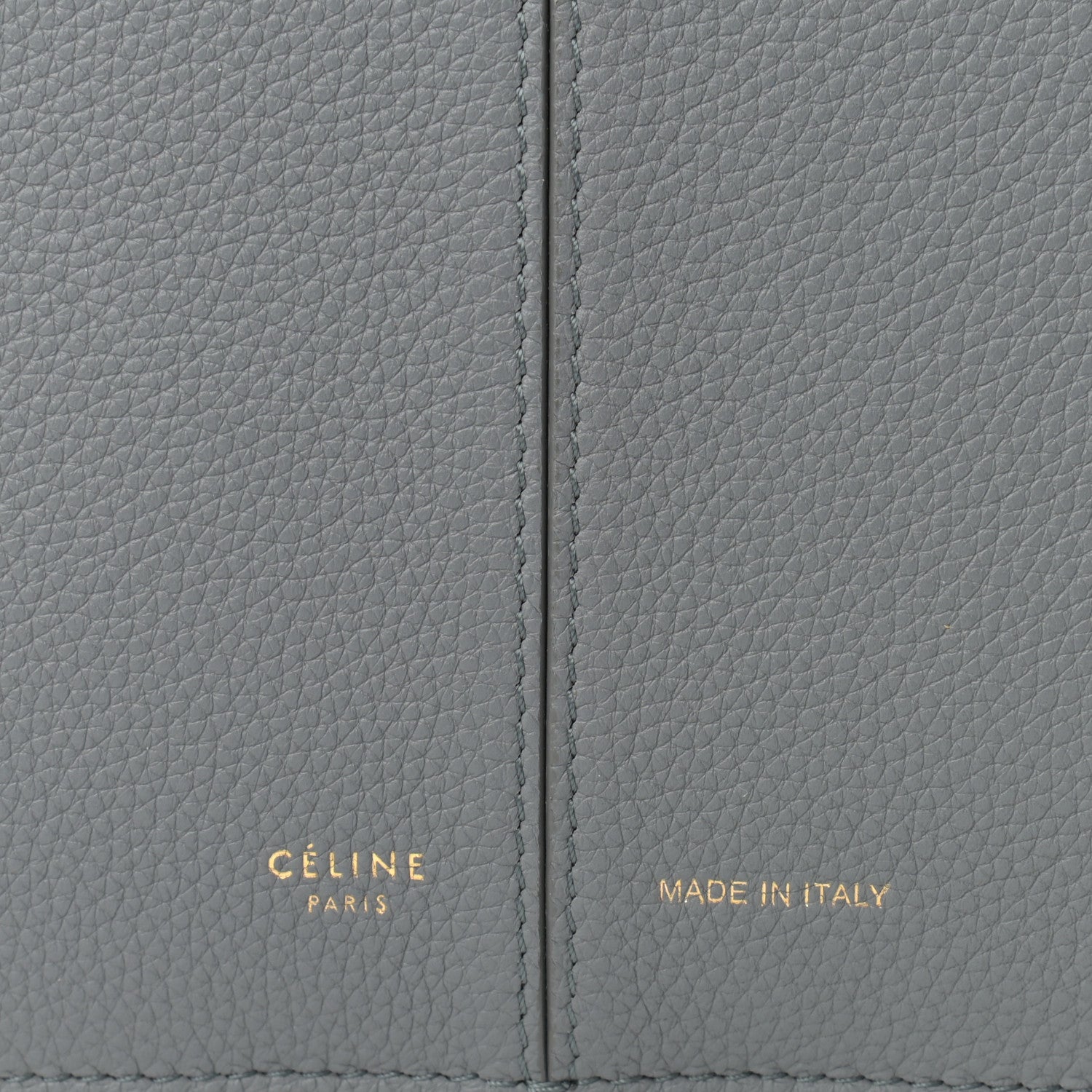 Celine Baby Grained Calfskin Medium Tri-Fold Bag Grey 7 of 9