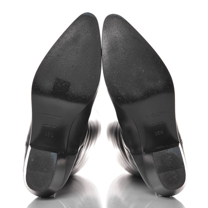 Saint Laurent Calfskin Rock Long Boots 35.5 Black 5 of 10