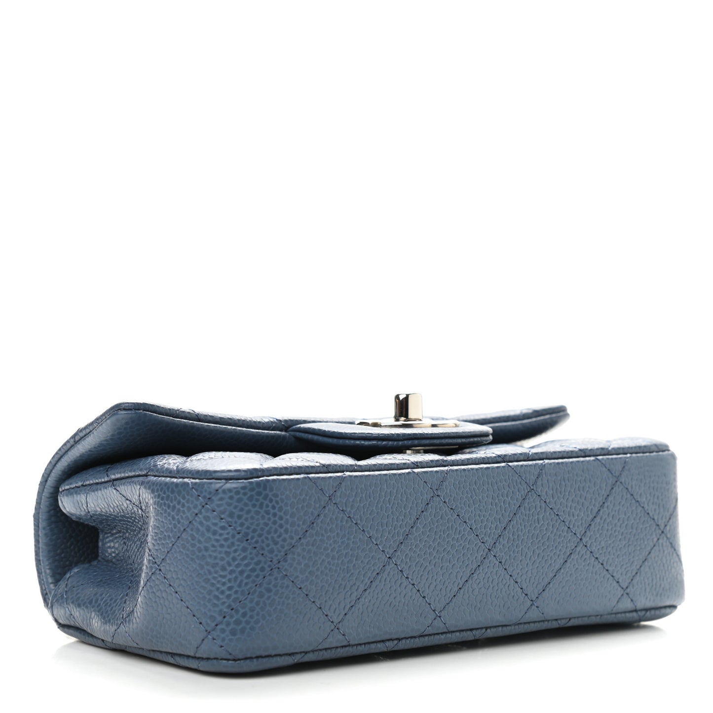 Caviar Quilted Extra Mini Flap Blue