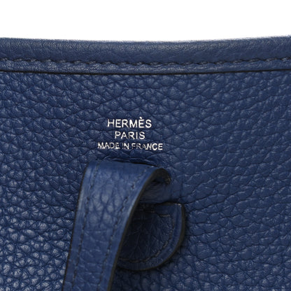 Hermes Taurillon Clemence Flipperball Sangle Evelyne TPM Bleu Saphir Black Bleu Saphir 6 of 11