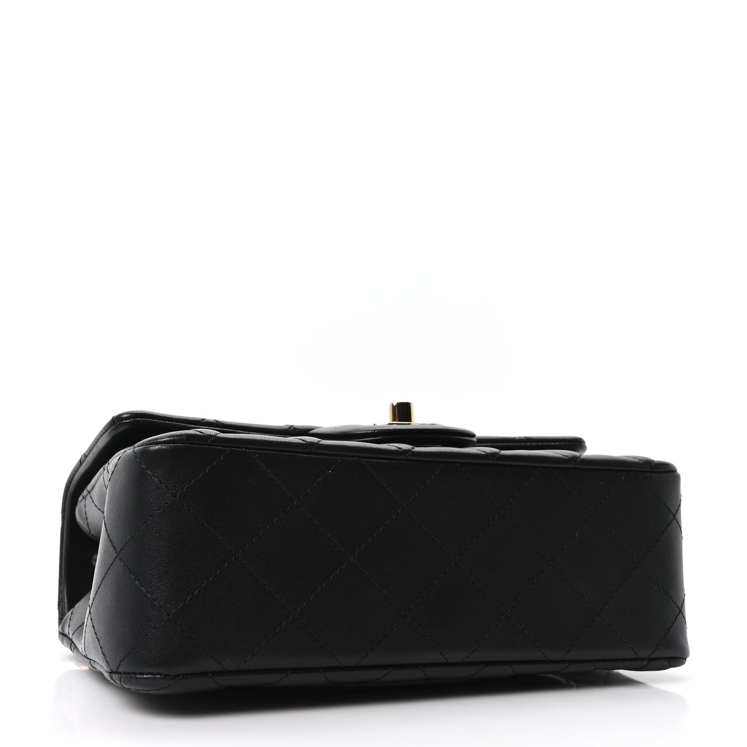 Chanel Lambskin Quilted Mini Rectangular Flap Black 4 of 11