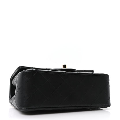 Chanel Lambskin Quilted Mini Rectangular Flap Black 4 of 11