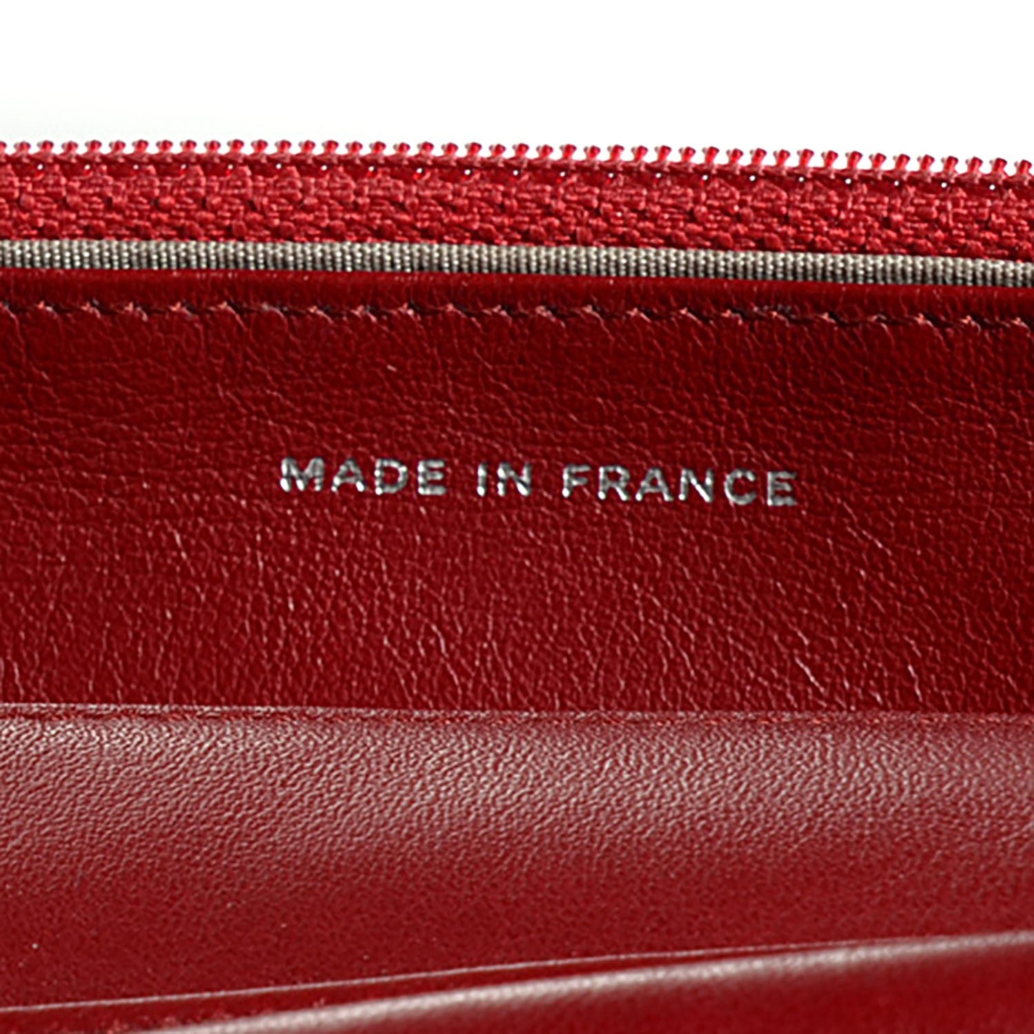 Chanel Patent Quilted Brilliant Wallet On Chain WOC Red 7 of 9