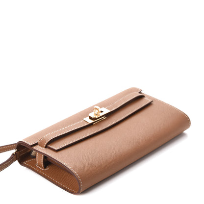 Hermes Epsom Kelly Wallet To Go Gold 3 of 9