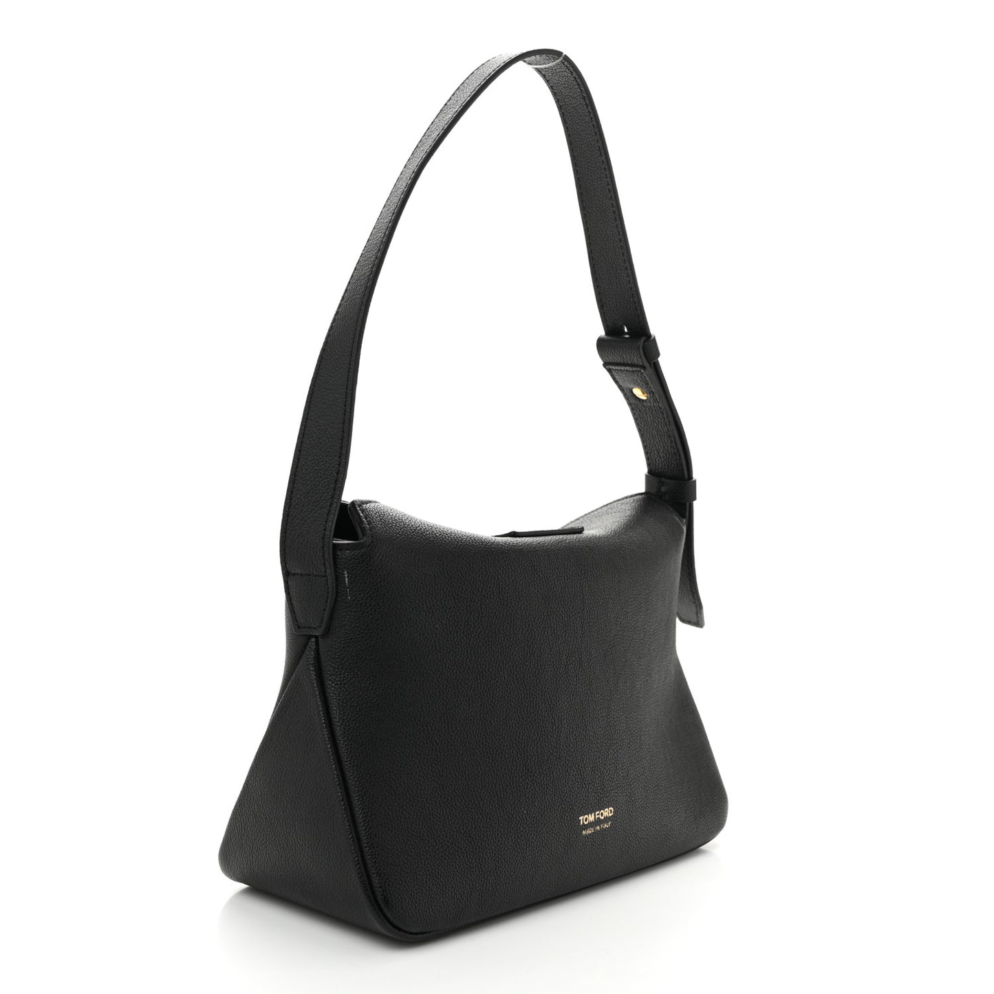 Grained Calfskin Mini TF Hobo Black