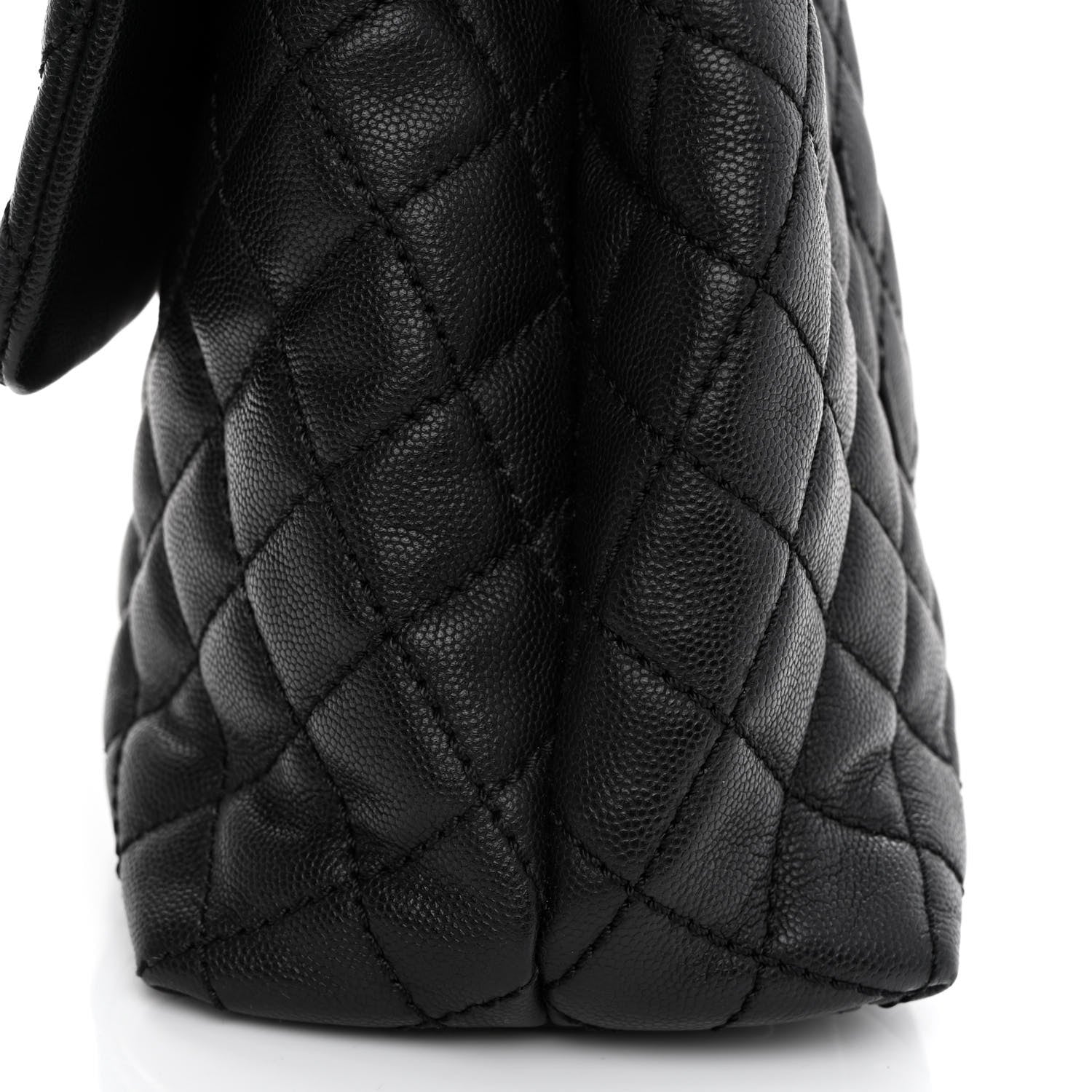 Chanel Caviar Quilted Medium Coco Handle Flap Black 12 of 12