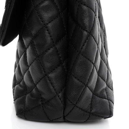 Chanel Caviar Quilted Medium Coco Handle Flap Black 12 of 12
