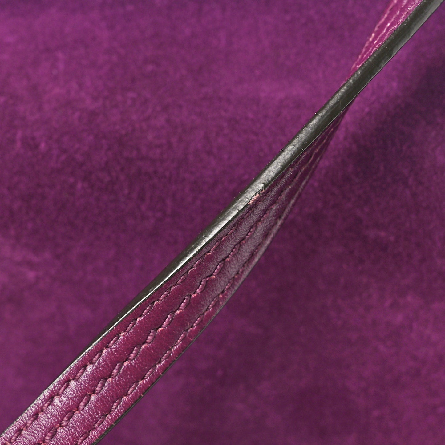 Calfskin Suede Medium Faye Shoulder Bag Intense Violine