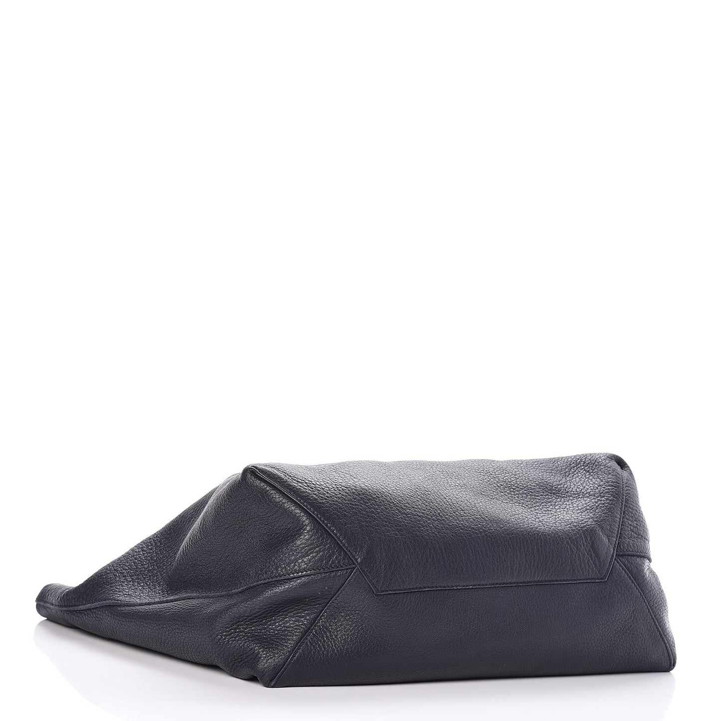 Cervo Deerskin Shopper Tote Navy