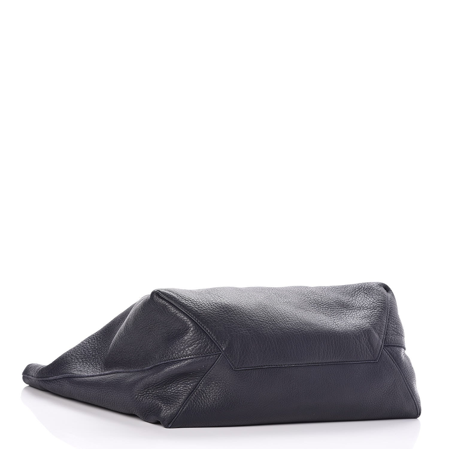 Prada Cervo Deerskin Shopper Tote Navy 4 of 16