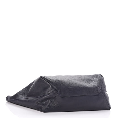 Prada Cervo Deerskin Shopper Tote Navy 4 of 16