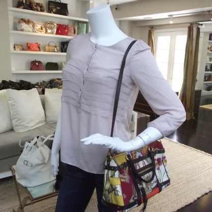 FASHIONPHILE SALVATOREFERRAGAMOCanvasSummerJungleBag 2 of 9