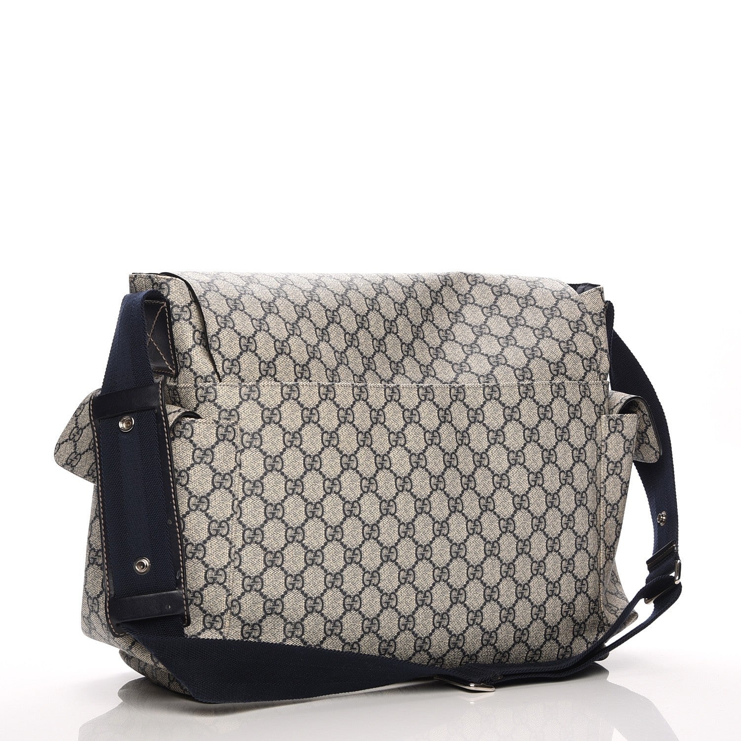 Gucci GG Plus Monogram Messenger Diaper Bag Navy 3 of 8