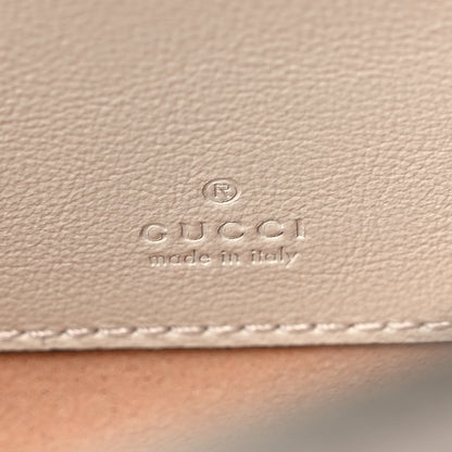 Gucci Textured Calfskin Web Mini Rajah Slim Flap Shoulder Bag Mystic White 6 of 10