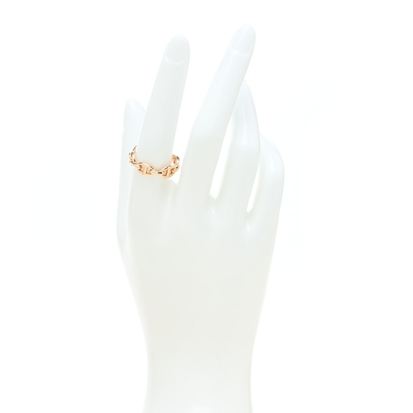 18K Rose Gold PM Chaine d'Ancre Enchainee Ring 57 8