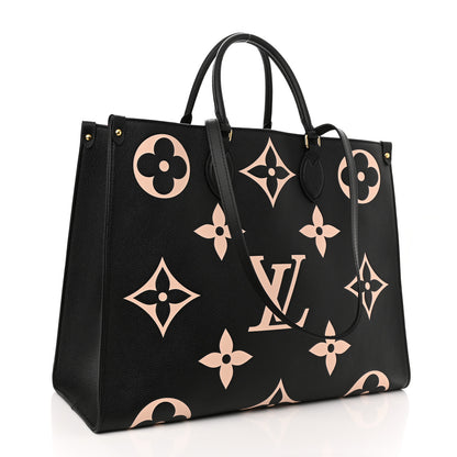 Louis Vuitton Empreinte Monogram Giant Onthego GM Black Beige 3 of 9