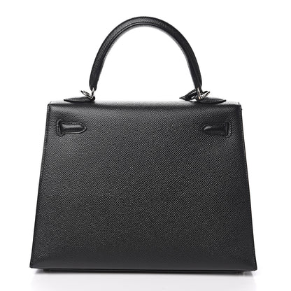Hermes Epsom Kelly Sellier 25 Black 3 of 25