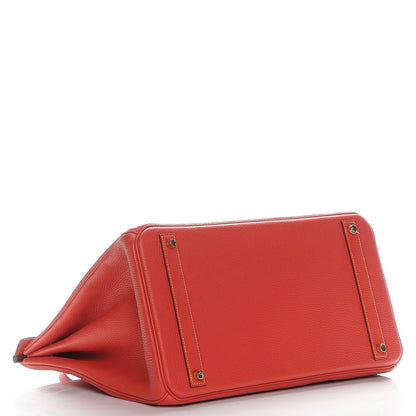 Hermes Taurillon Clemence Birkin 40 Bougainvillea Rubis 5 of 27