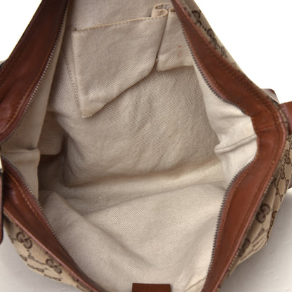 Gucci Monogram Large Flat Messenger Bag Brown 4 of 6