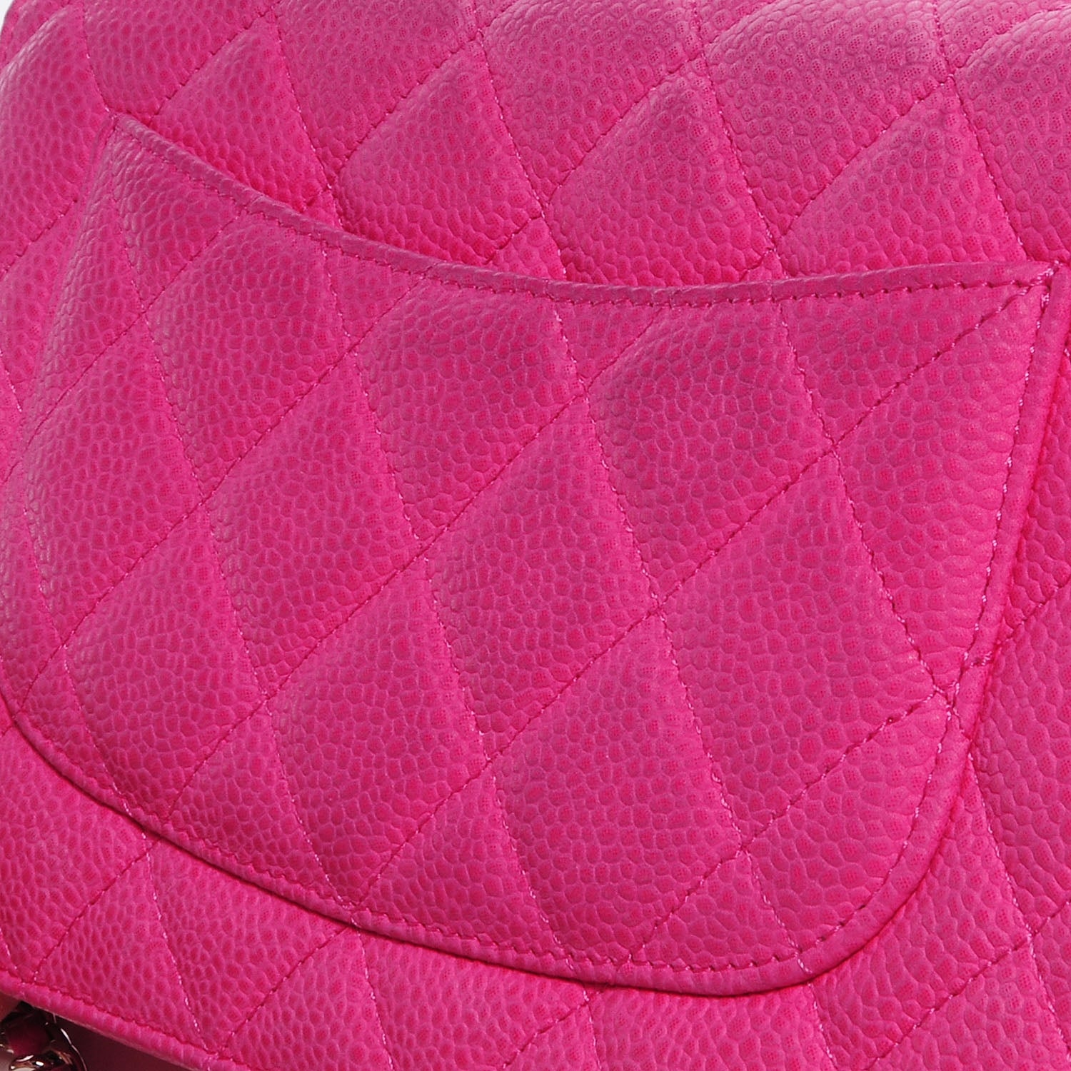 Chanel Iridescent Caviar Wallet on Chain WOC Hot Pink 8 of 8