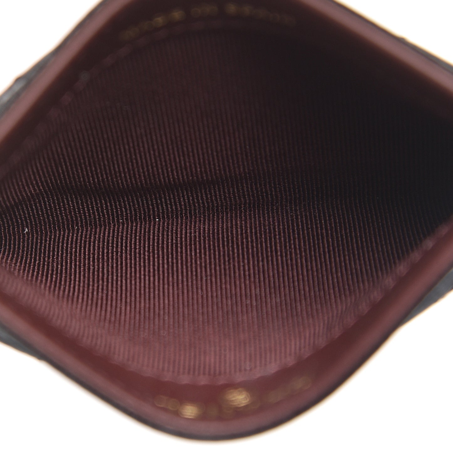 Caviar Quilted Card Holder Black