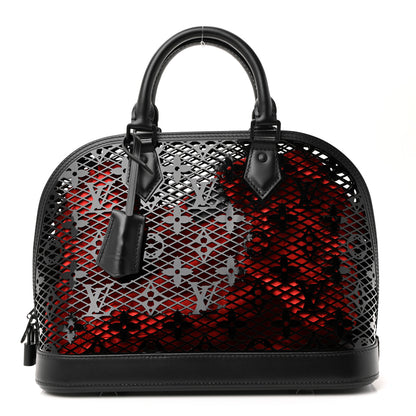 Louis Vuitton Patent Calfskin Laced Monogram Alma PM Black 1 of 27