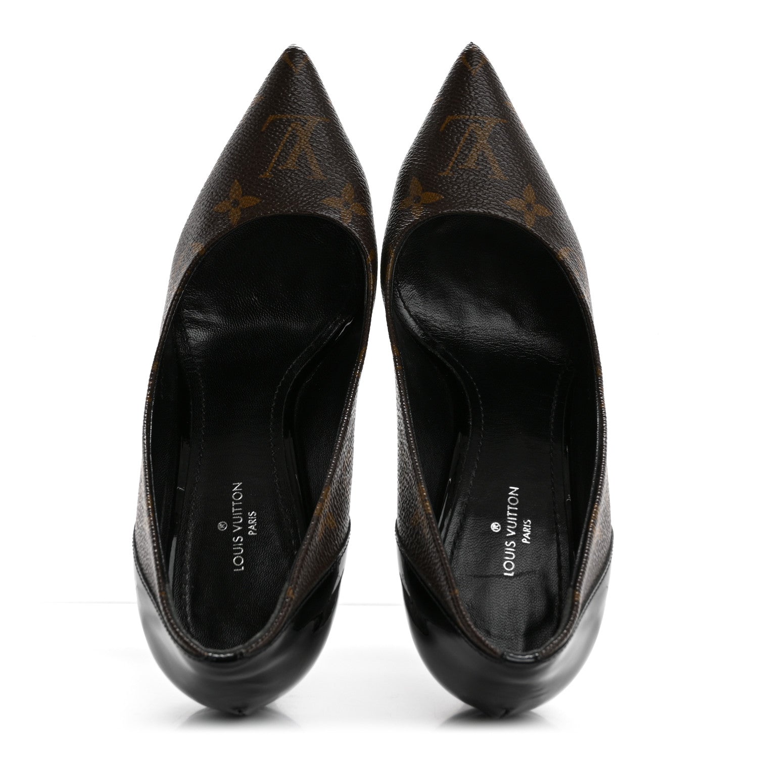 Louis Vuitton Monogram Cherie Pumps 36 Black 2 of 10
