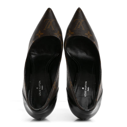 Louis Vuitton Monogram Cherie Pumps 36 Black 2 of 10