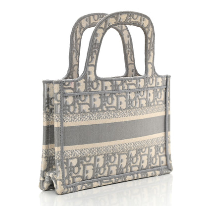 Christian Dior Oblique Mini Book Tote Grey Multicolor 3 of 14