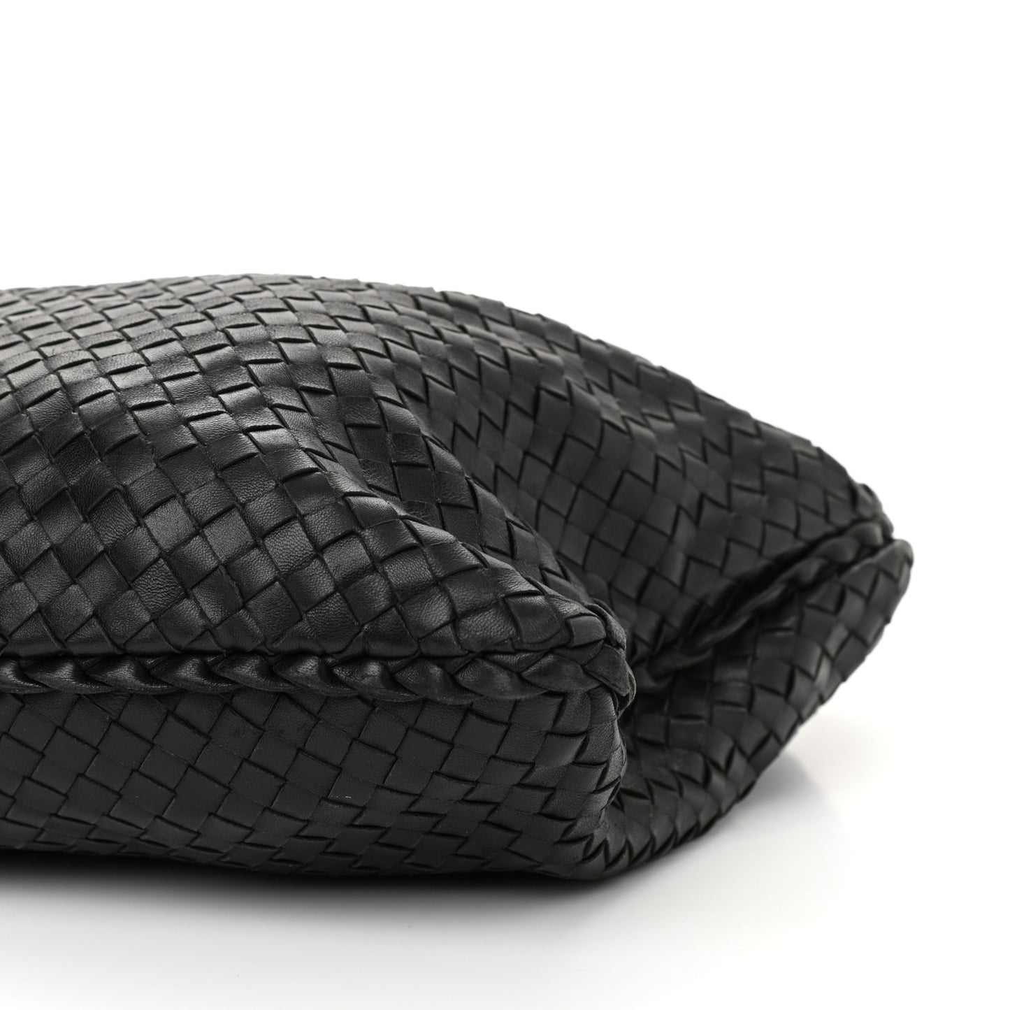Nappa Intrecciato Large Veneta Hobo Black