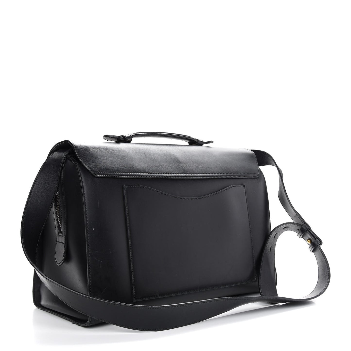 Calfskin GG Marmont Top Handle Briefcase Black