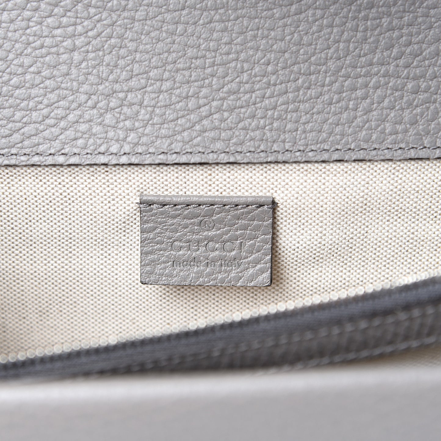 Pebbled Calfskin Small Dionysus Shoulder Bag Dusty Grey