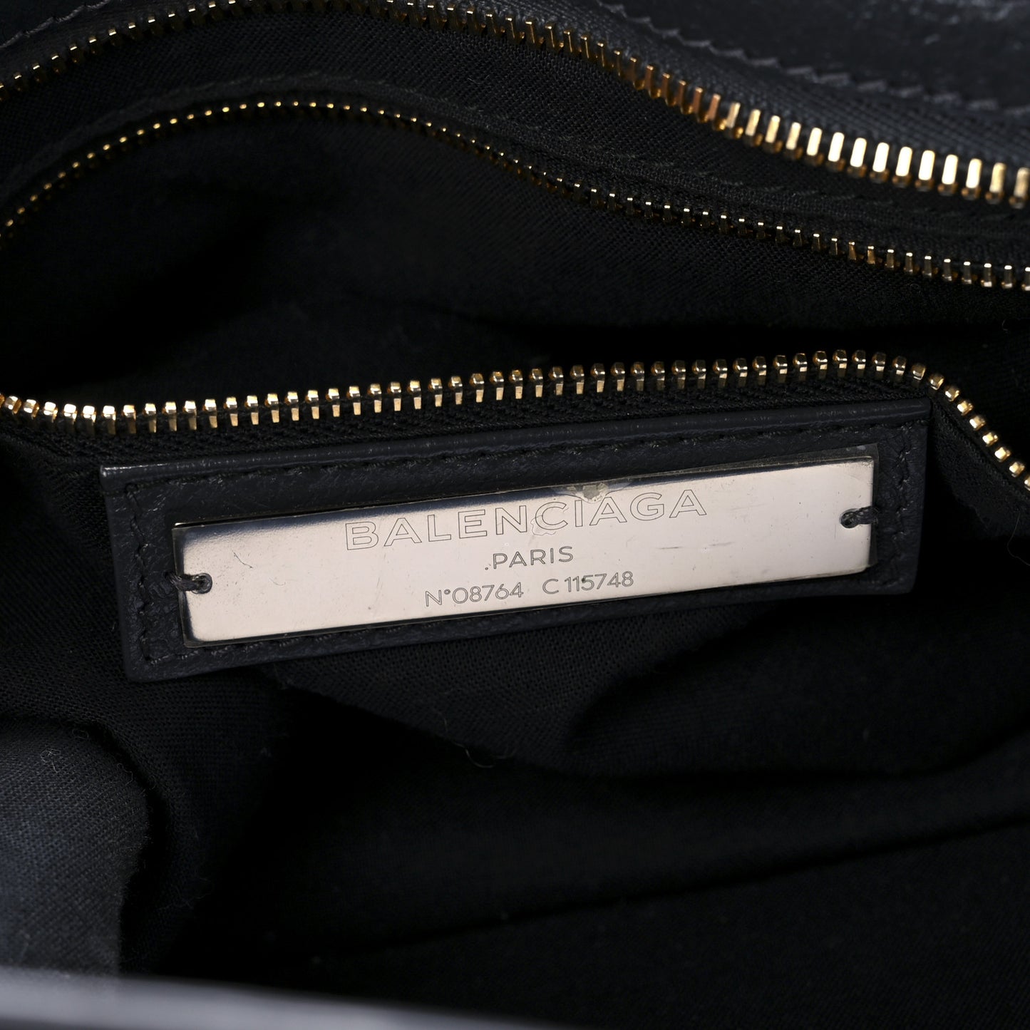Agneau Classic Gold Hardware City Gris Fossile Anthracite