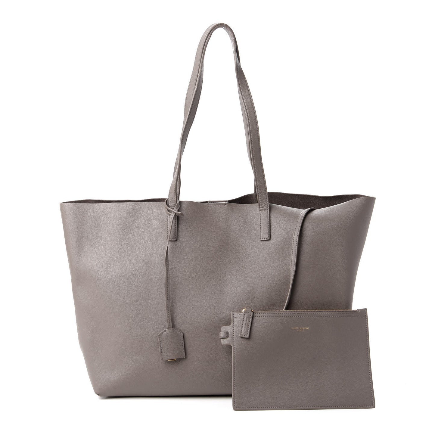 Calfskin Large Shopping Tote Earth