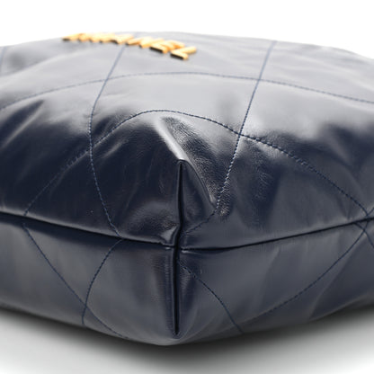 Chanel Shiny Calfskin Quilted Chanel 22 Navy Blue 11 of 11