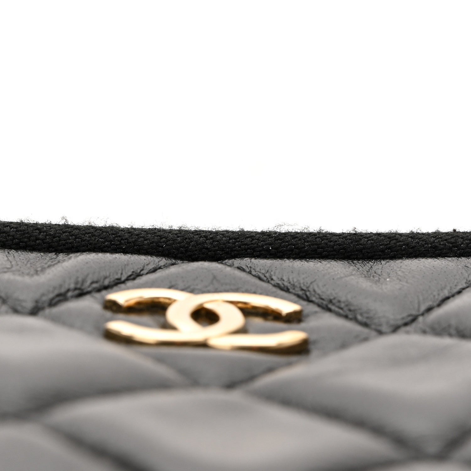 Chanel Shiny Crumpled Lambskin Quilted Small Preppy Pocket Camera Case Black 11 of 12