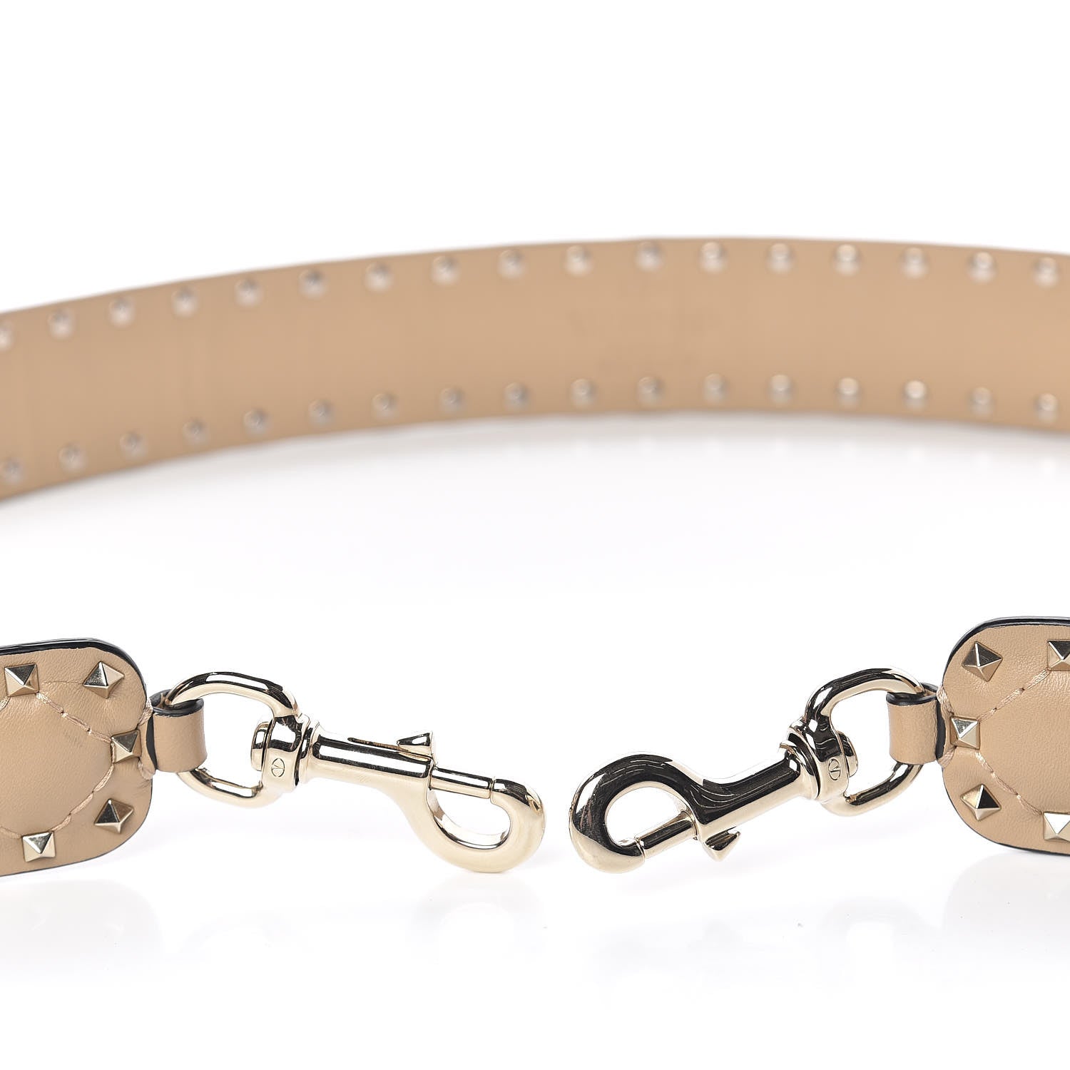 Valentino Garavani Lambskin Rockstud Spike Shoulder Strap Camel Rose 3 of 5