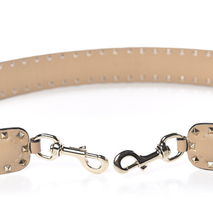 Valentino Garavani Lambskin Rockstud Spike Shoulder Strap Camel Rose 3 of 5