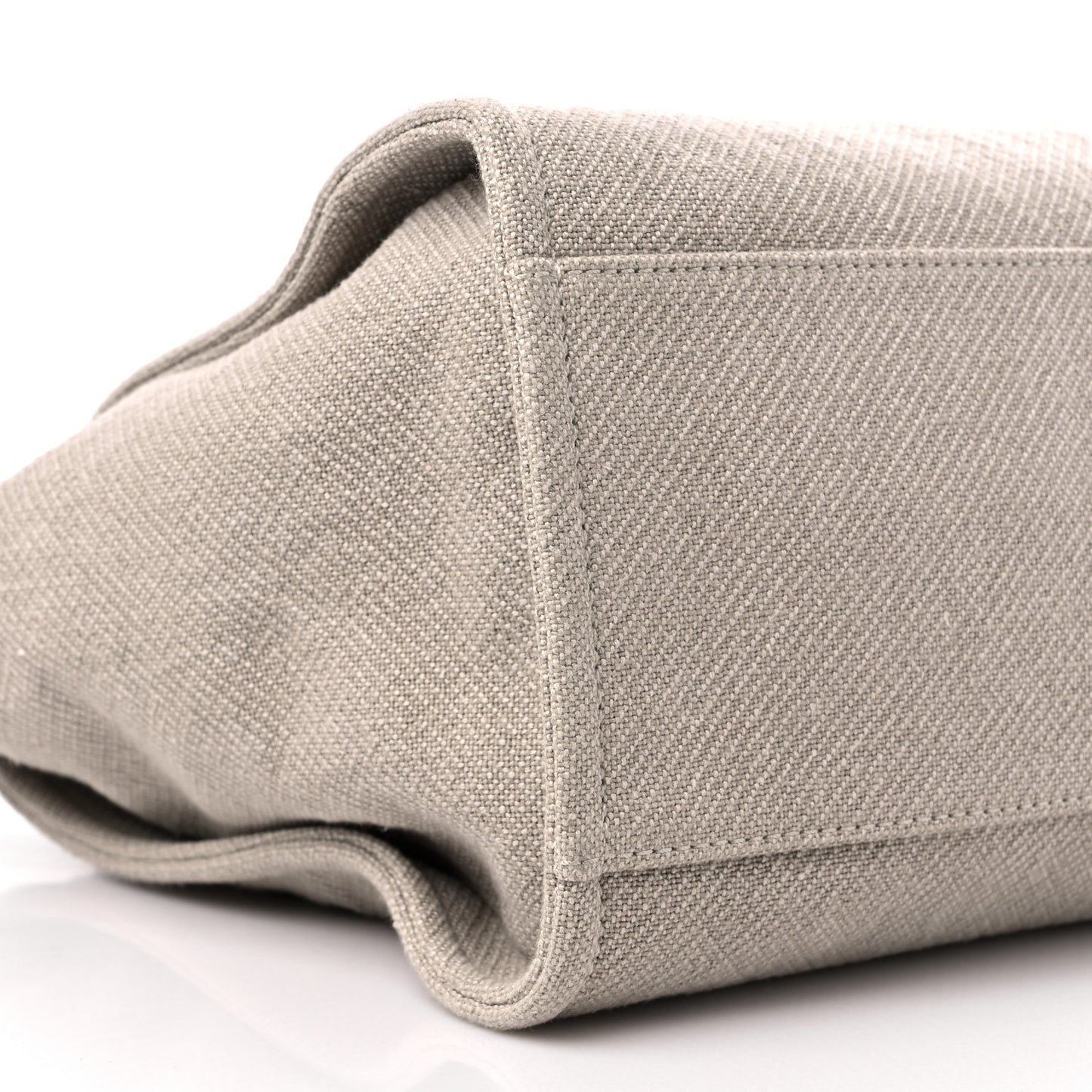 Mixed Fibers Calfskin Medium Deauville Tote Beige