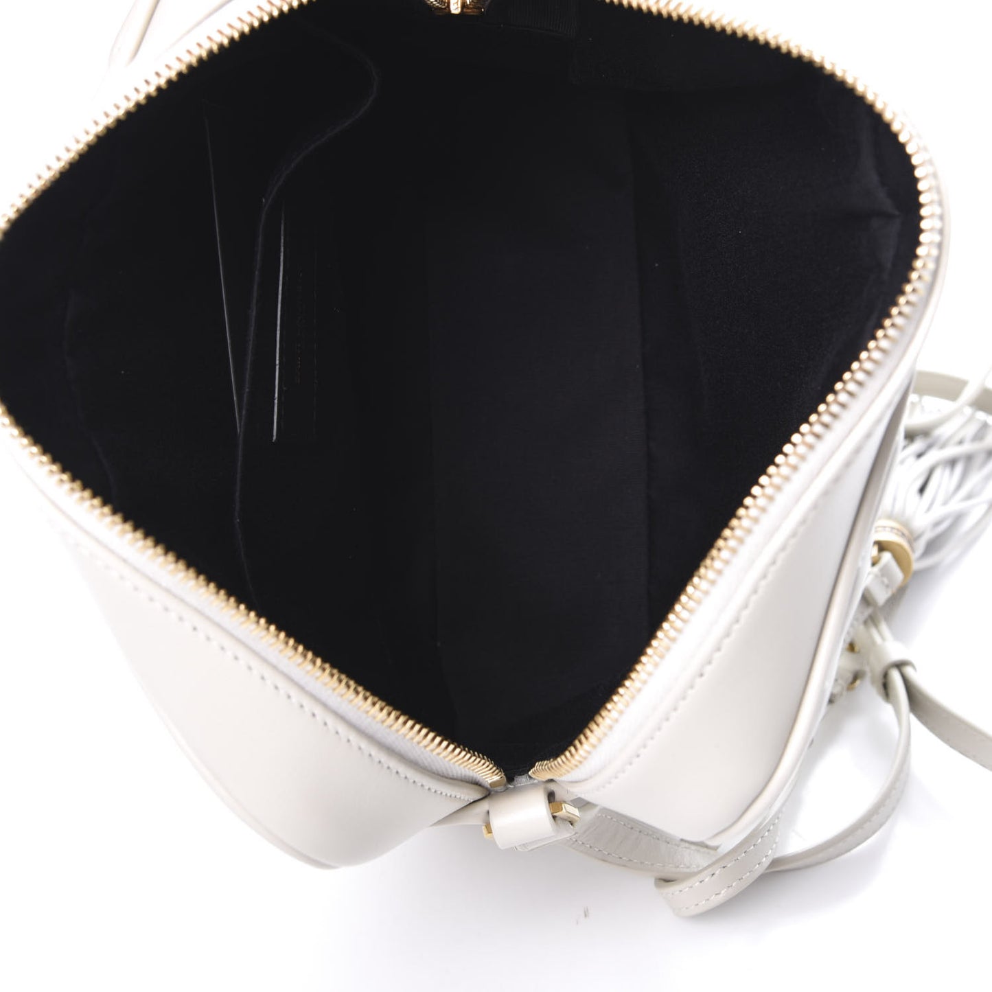 Calfskin Matelasse Monogram Lou Camera Bag Crema Soft