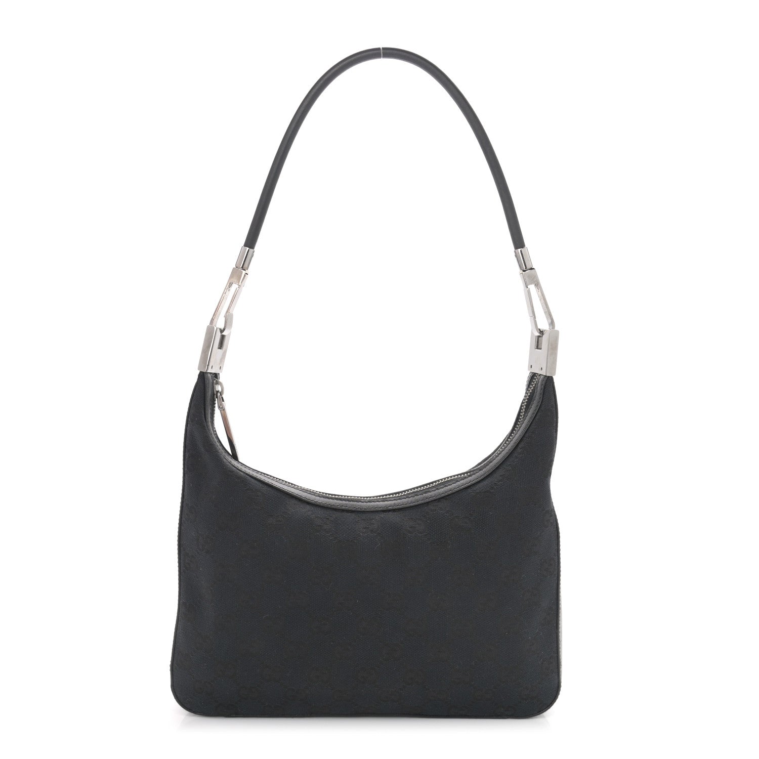Gucci Monogram GG Small Clasp Hobo Black 1 of 10